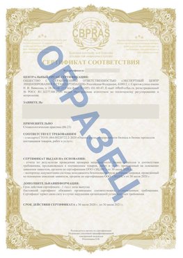Образец Сертификат СТО 01.064.00220722.2-2020 Йошкар-Ола Сертификат СТО 01.064.00220722.2-2020 