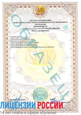 Образец сертификата соответствия (приложение) Йошкар-Ола Сертификат OHSAS 18001